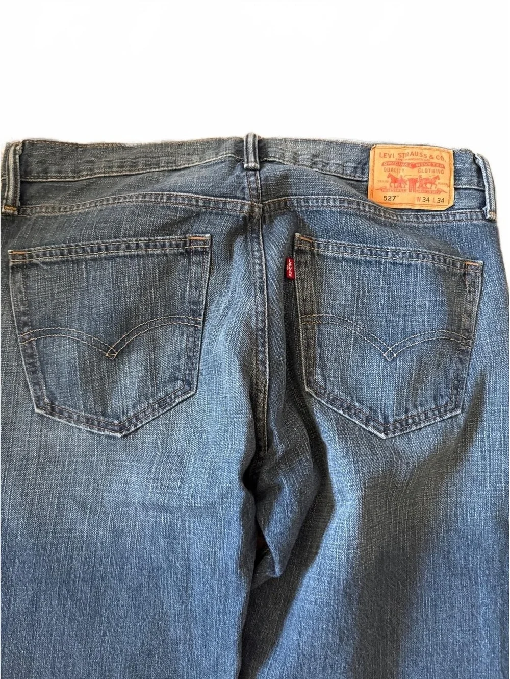 Levi’s 527 Low Boot Cut Jeans Dark Wash W34 L34 Men’s Classic Denim